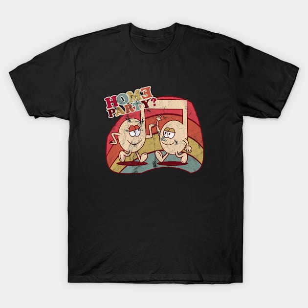 Homeparty Music Comic Retro T-Shirt by Rayrock76